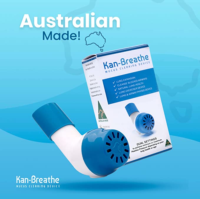Kan-Breathe Mucus Clearing Device in White