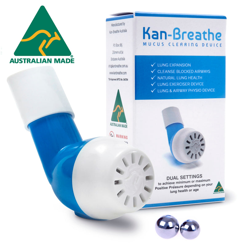 Kan-Breathe Mucus Clearing Device in White